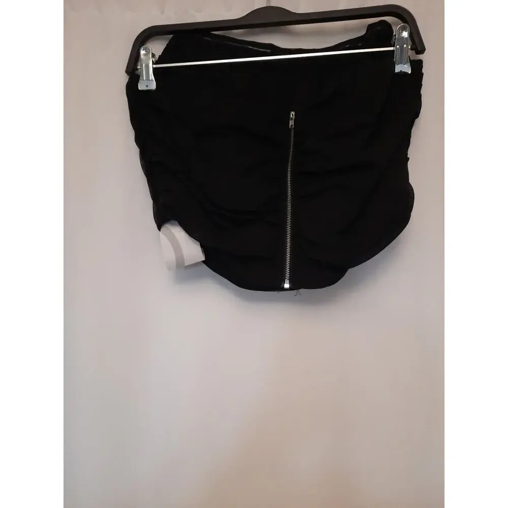 Marthea Black Zipper Halter Nwt Size XXL Girls top